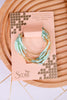 Turquoise & Gold Wrap Bracelet Necklace Combo - Whiskey Skies - SCOUT CURATED WEARS