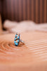 Turquoise Horseshoe Stretch Ring - Whiskey Skies - BOHO RANCH SHOP