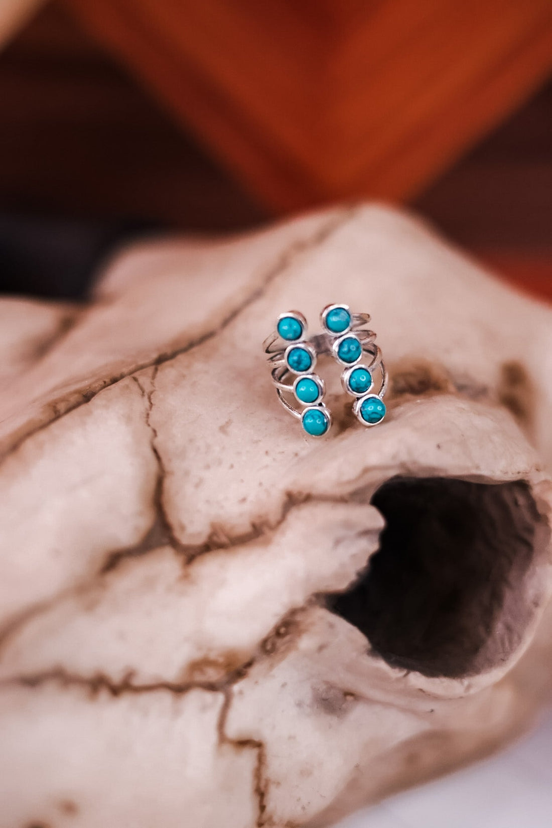 Turquoise Multi Stone Ring - Whiskey Skies - MYRA BAGS