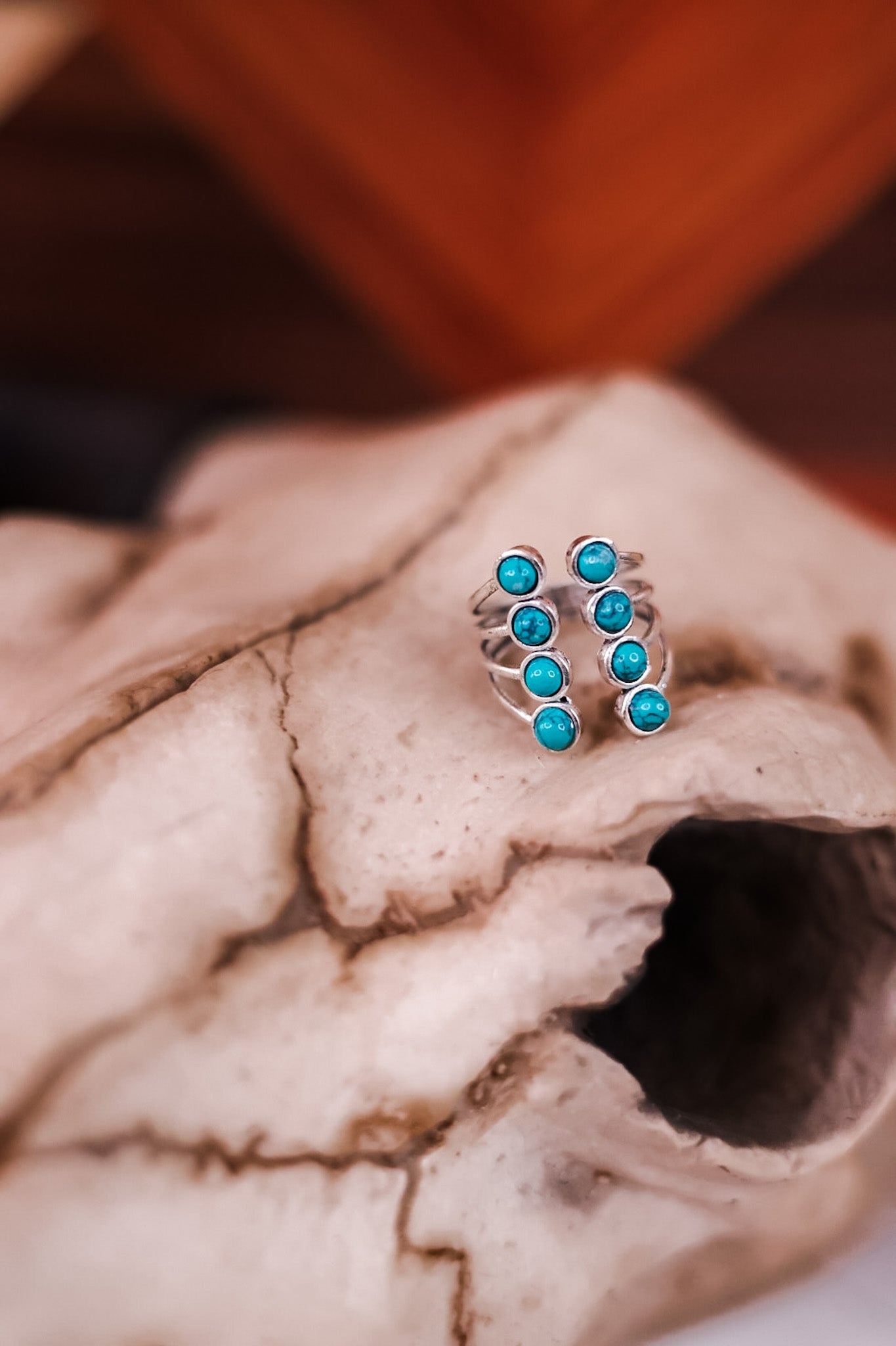 Turquoise Multi Stone Ring - Whiskey Skies - MYRA BAGS