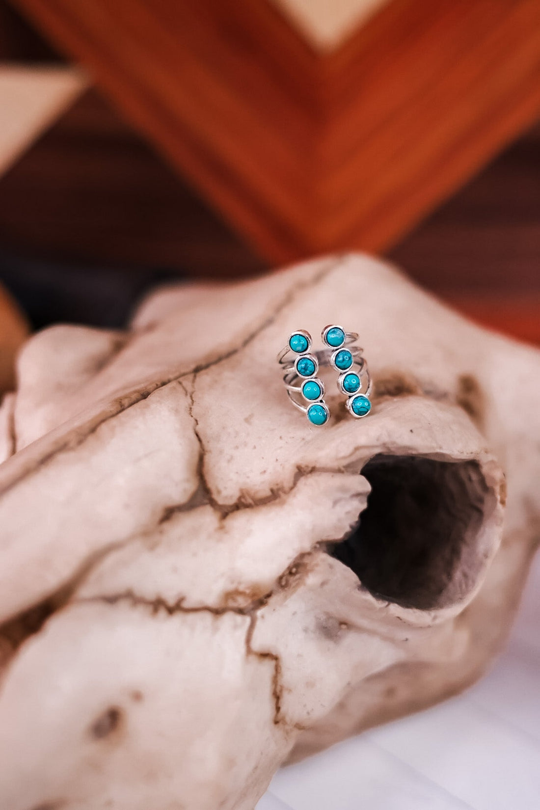 Turquoise Multi Stone Ring - Whiskey Skies - MYRA BAGS