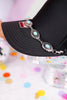 Turquoise & Silver Oval Trucker Hat Chain - Whiskey Skies - VIBES HAT COMPANY