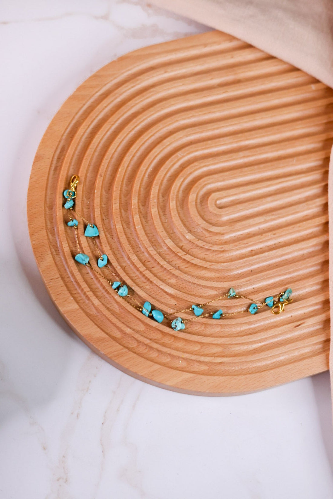 Turquoise Trucker Hat Chain - Whiskey Skies - VIBES HAT COMPANY