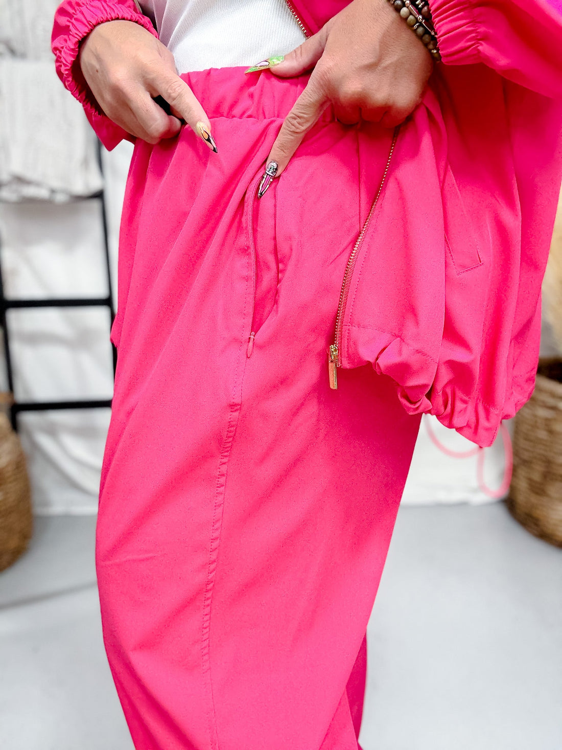 Two Piece Solid Zip Up Jacket & Jogger Set (7 Colors) - Whiskey Skies - DEAR SCARLETT