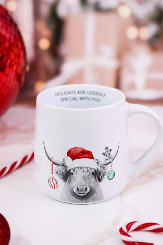 Udderly Holiday 17oz Coffee Mug - Whiskey Skies - PAVILION
