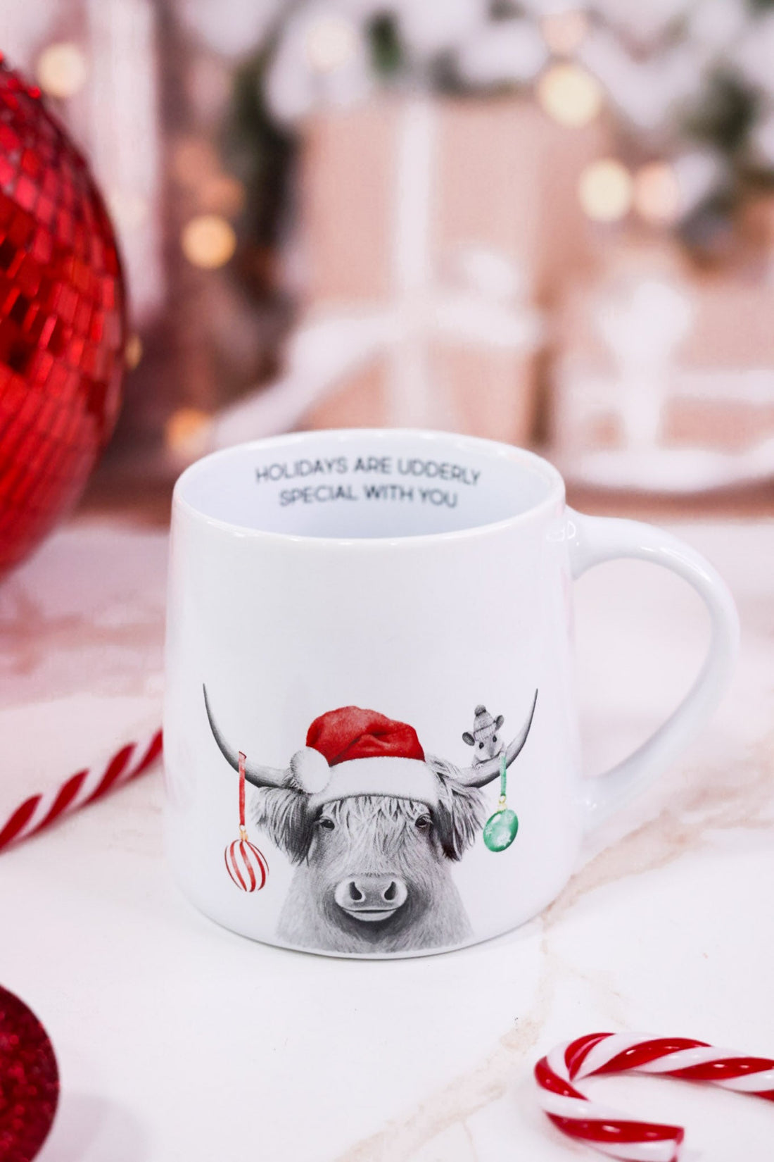 Udderly Holiday 17oz Coffee Mug - Whiskey Skies - PAVILION