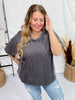 Ultra Soft Short Sleeve Charcoal Top - Whiskey Skies - SEW IN LOVE