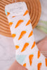 Ultra Soft Women's Carrot Designed Crew Socks - Whiskey Skies - CRESCENT SOCK COMPANY