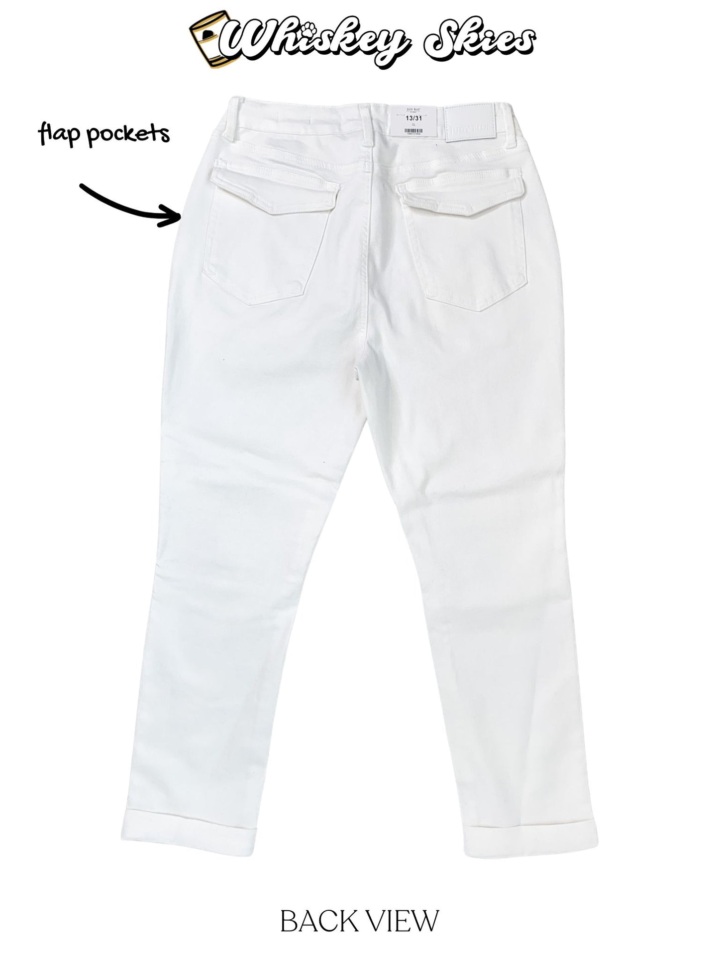 Judy Blue High-Waist White Aurora Weekender Jeans