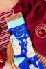 Up To Snow Good Snowman Holiday Socks - Whiskey Skies - KARMA