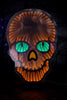 USB Electric Green Eyes Infinity Lighted Halloween Skull - Whiskey Skies - GERSON COMPANIES