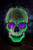 USB Electric Purple Nose Infinity Lighted Halloween Skull - Whiskey Skies - GERSON COMPANIES