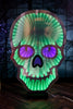USB Electric Purple Nose Infinity Lighted Halloween Skull - Whiskey Skies - GERSON COMPANIES
