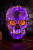 USB Electric Red Nose Infinity Lighted Halloween Skull - Whiskey Skies - GERSON COMPANIES