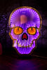USB Electric Red Nose Infinity Lighted Halloween Skull - Whiskey Skies - GERSON COMPANIES