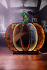 USB Lighted Halloween Infinity Pumpkin Table Top Sitter - Whiskey Skies - GERSON COMPANIES