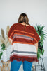 V - Neck Knit Poncho - Whiskey Skies - ANDREE BY UNIT