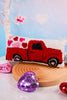 Valentine's Day Heart Truck Hooked Accent Pillow - Whiskey Skies - C & F ENTERPRISES