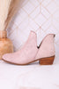 "Vanish" Beige Crackle Western Booties - Whiskey Skies - CORKYS FOOTWEAR