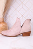"Vanish" Beige Crackle Western Booties - Whiskey Skies - CORKYS FOOTWEAR