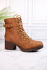 Very G Donatella Tan Heeled Boot - Whiskey Skies - VERY G