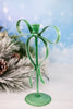 Very Merry Large Bow Taper Holder Green - Whiskey Skies - TAG