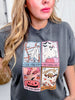 Vintage Cards Halloween Graphic T-Shirt - Whiskey Skies - P&PD Wholesale