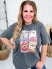 Vintage Cards Halloween Graphic T-Shirt - Whiskey Skies - P&PD Wholesale