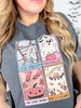 Vintage Cards Halloween Graphic T-Shirt - Whiskey Skies - P&PD Wholesale