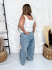 Vintage Patchwork Barrel Leg Jeans - Whiskey Skies - J.NNA