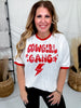 Vintage Ringer Short Sleeve "Cowgirl Gang" White T-Shirt - Whiskey Skies - COUNTRY DEEP