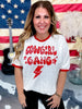 Vintage Ringer Short Sleeve "Cowgirl Gang" White T-Shirt - Whiskey Skies - COUNTRY DEEP