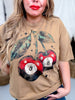 Vintage Wash Ruby Eights Graphic Tee - Whiskey Skies - ONE24 RAGS
