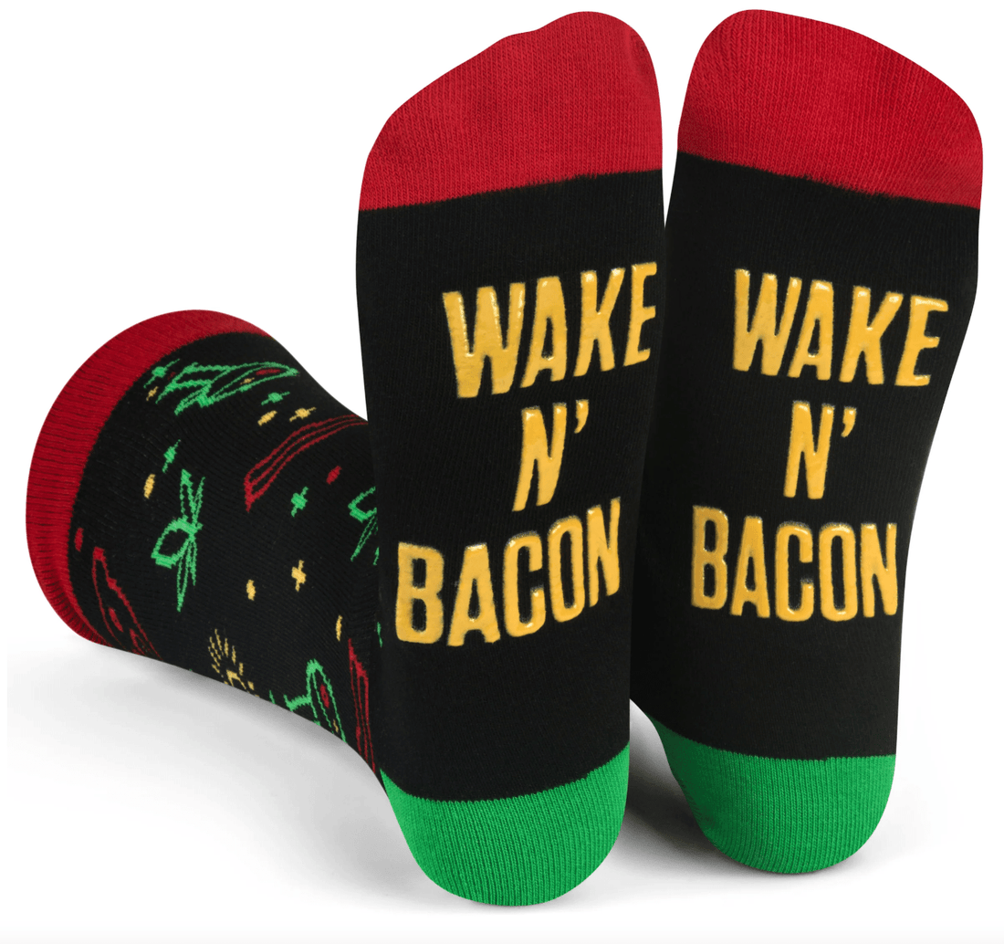 Wake N Bacon Socks - Whiskey Skies - LAVLEY