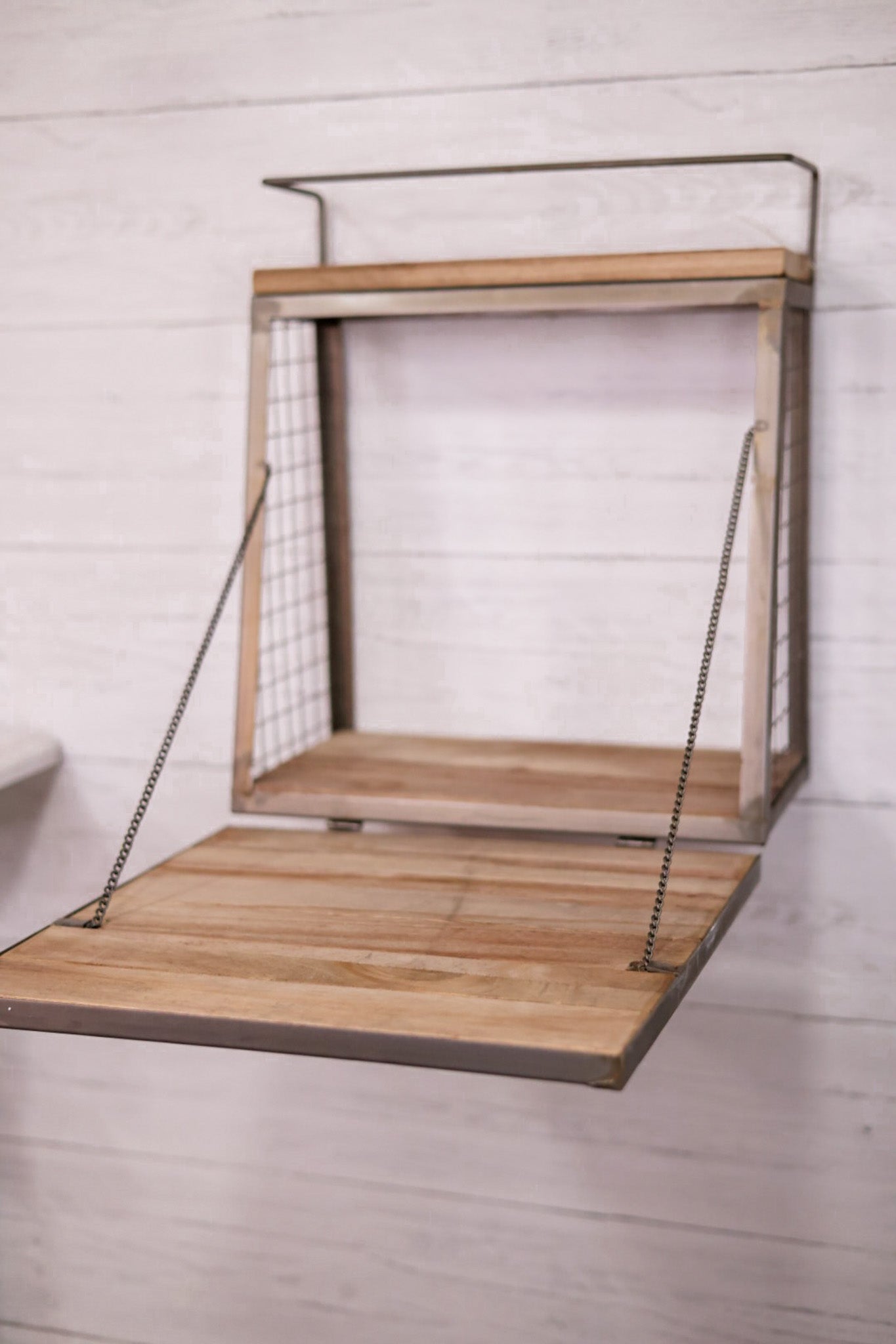 Wall Bar With Fold Down Shelf - Whiskey Skies - KALALOU