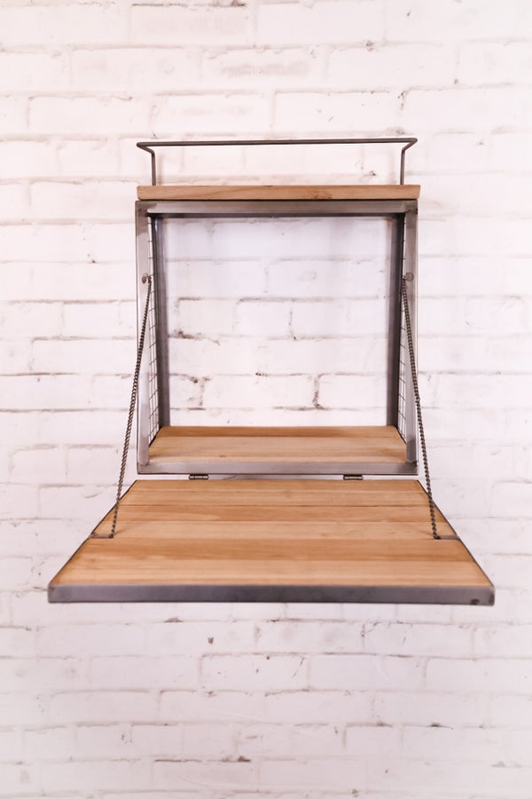 Wall Bar With Fold Down Shelf - Whiskey Skies - KALALOU