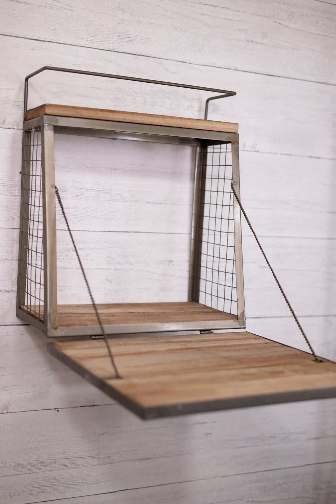 Wall Bar With Fold Down Shelf - Whiskey Skies - KALALOU