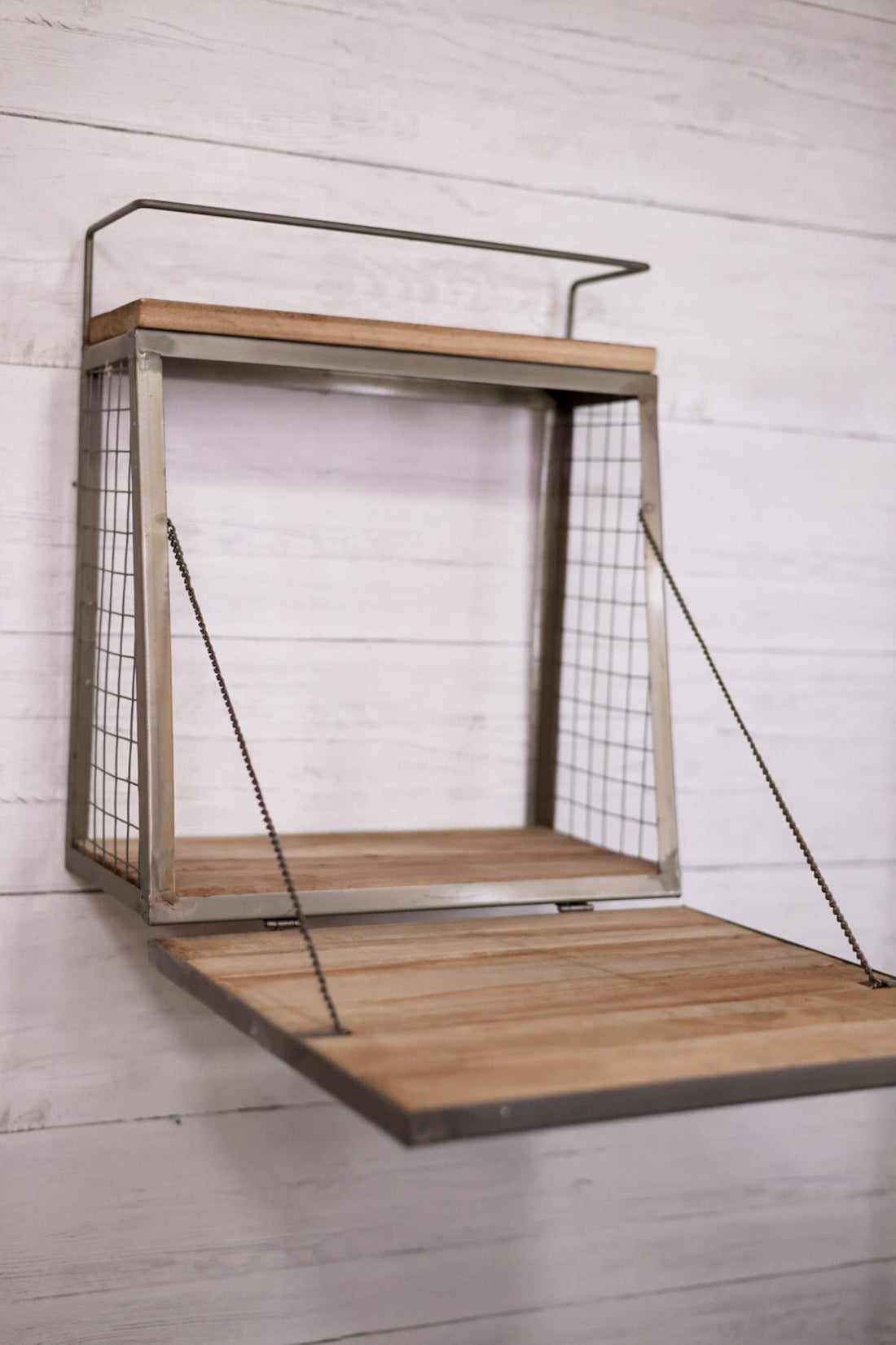 Wall Bar With Fold Down Shelf - Whiskey Skies - KALALOU