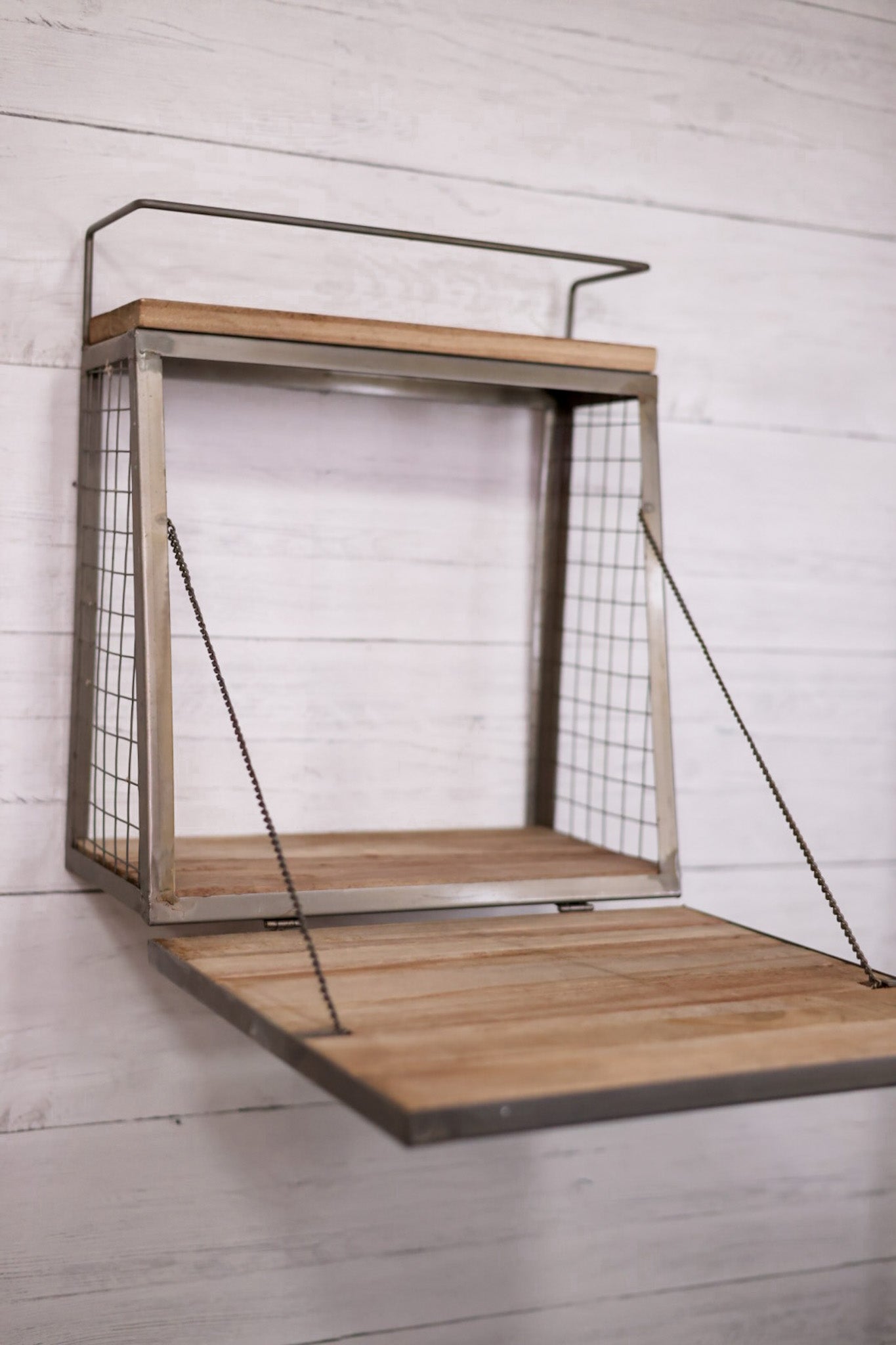 Wall Bar With Fold Down Shelf - Whiskey Skies - KALALOU