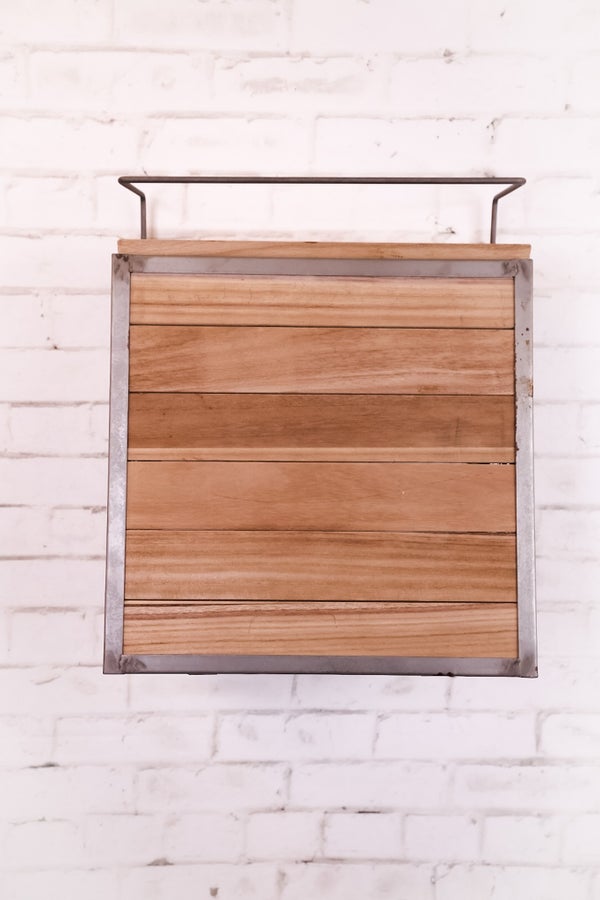 Wall Bar With Fold Down Shelf - Whiskey Skies - KALALOU