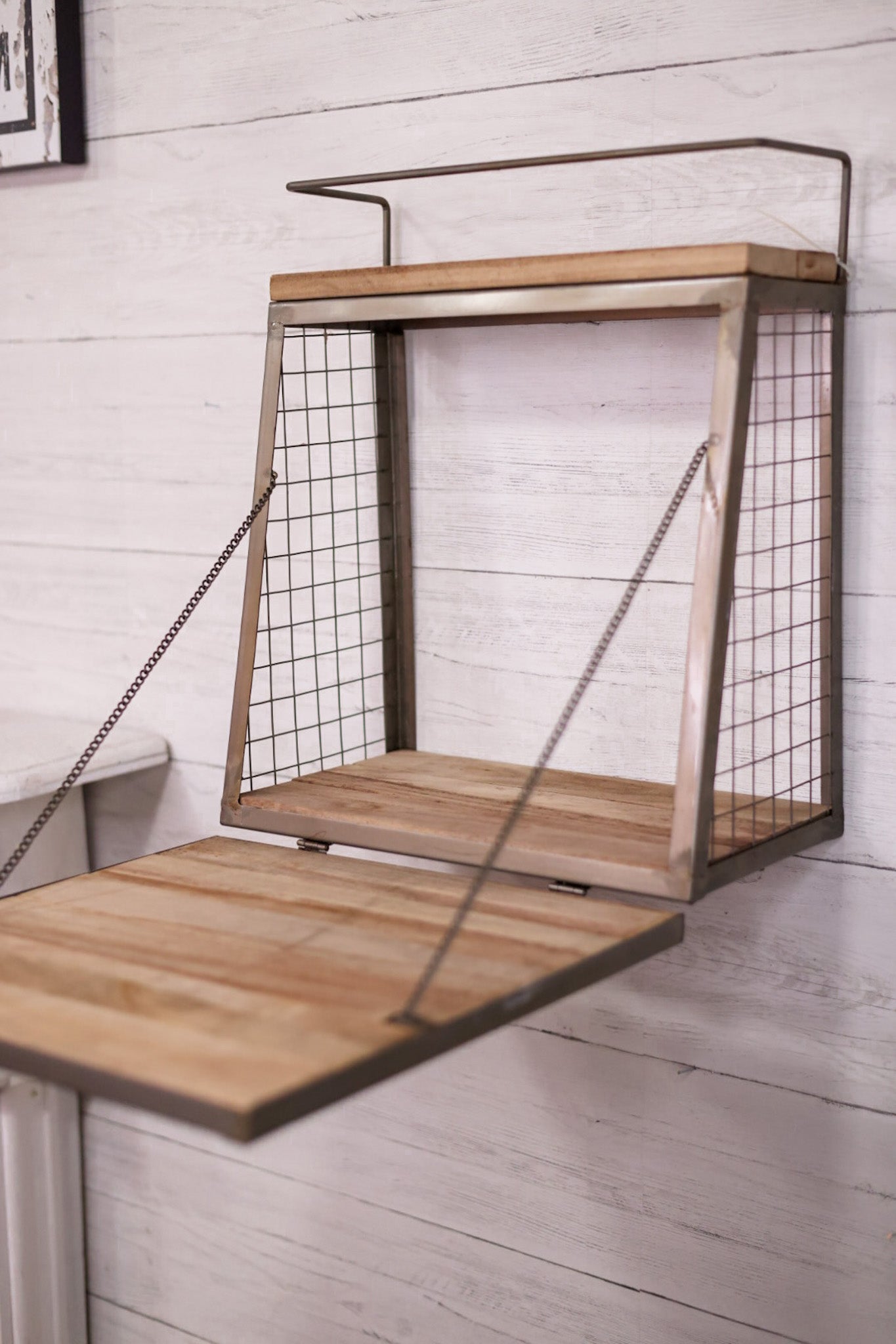 Wall Bar With Fold Down Shelf - Whiskey Skies - KALALOU