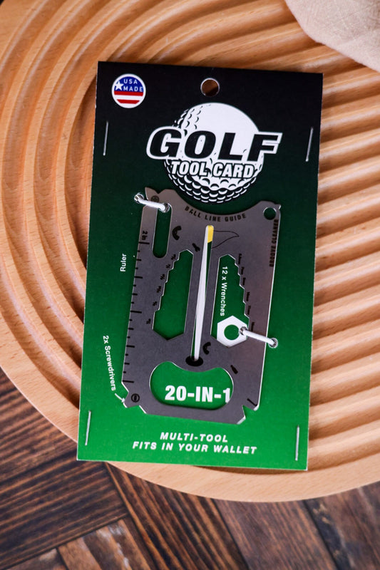 Wallet Sized 20 - in - 1 Golf Multi Tool - Whiskey Skies - ZOOTILITY CO