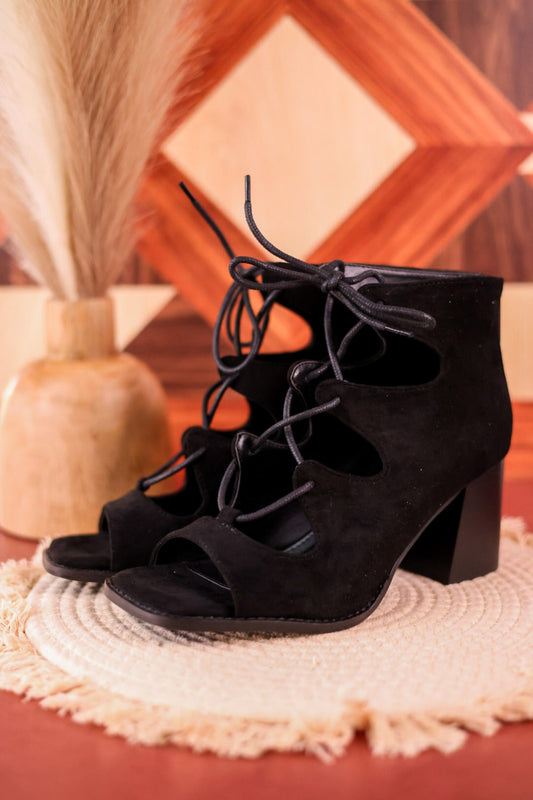 Wally Black Suede Sandal - Whiskey Skies - CORKYS FOOTWEAR