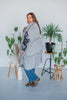Washed Ash Grey Tiered Pom Pom Duster - Whiskey Skies - EASEL