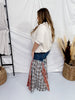 Washed Patchwork Flared Pants - Whiskey Skies - OLI & HALI