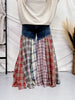 Washed Patchwork Flared Pants - Whiskey Skies - OLI & HALI