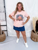 Watercolor Book Lover Short Sleeve Graphic Tee - Whiskey Skies - PAR.TEES BY PARTY ON!