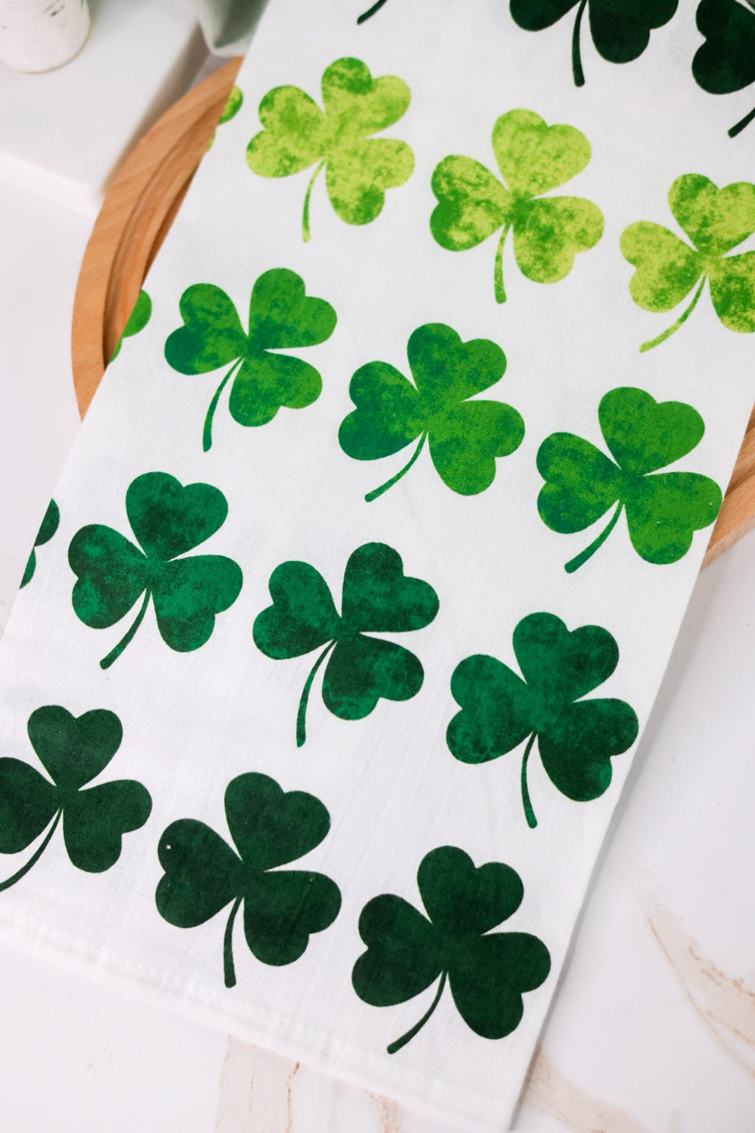 Watercolor Clovers Kitchen Towel - Whiskey Skies - C & F ENTERPRISES