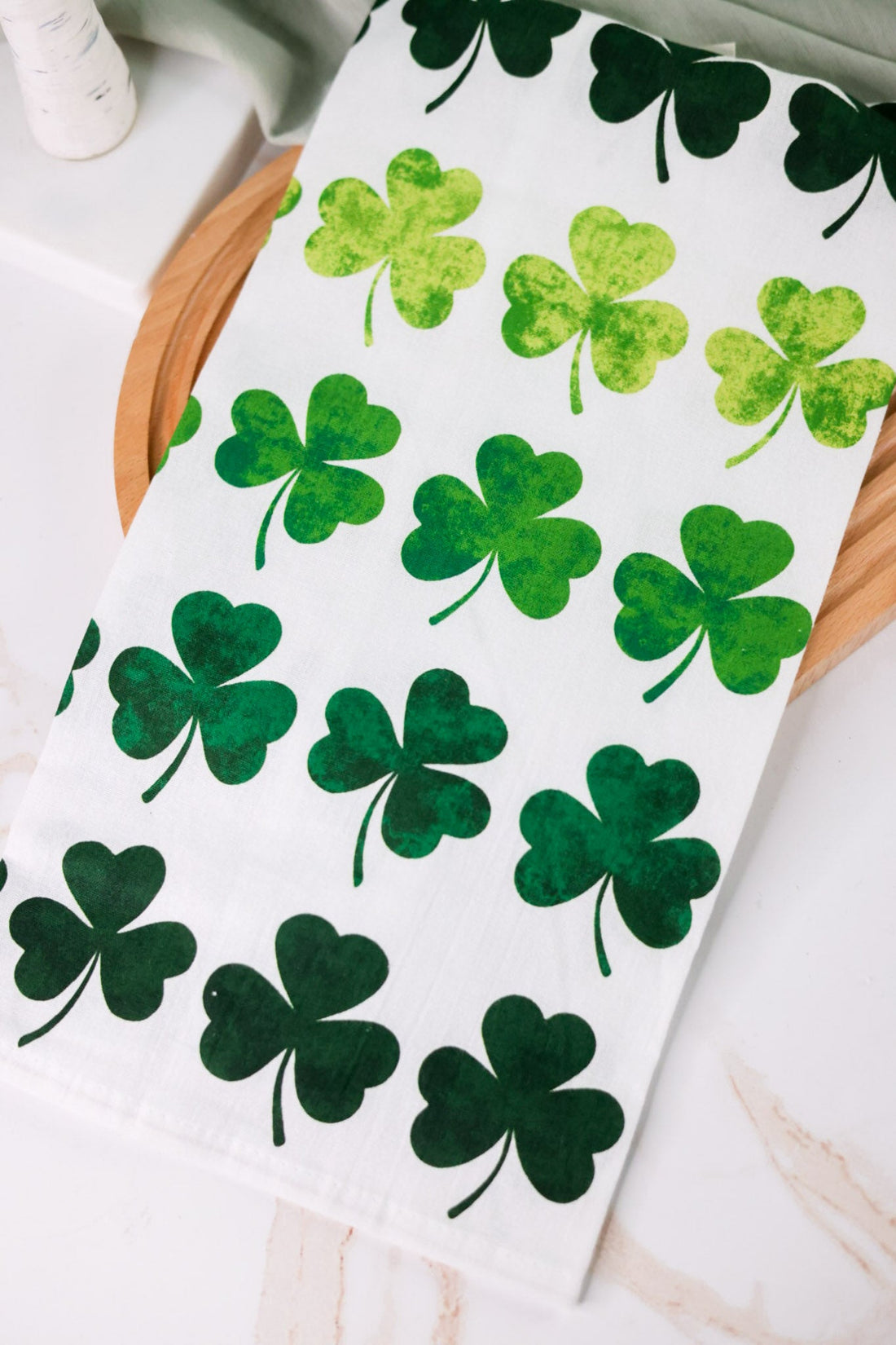 Watercolor Clovers Kitchen Towel - Whiskey Skies - C & F ENTERPRISES