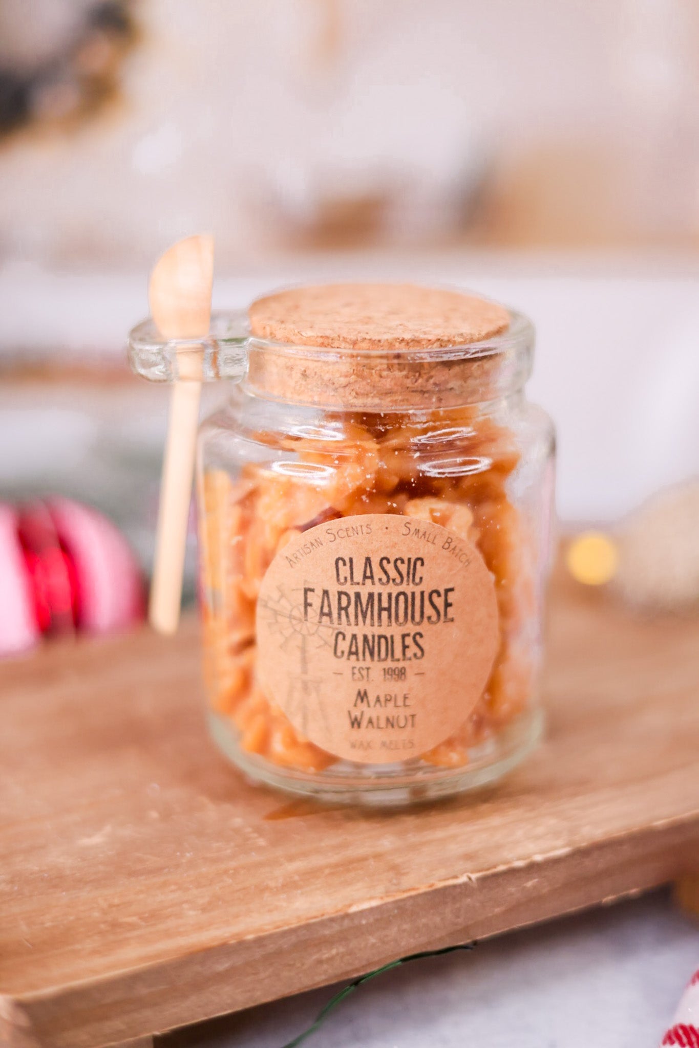 Wax Melt Jars W/ Spoon (2 Scents) - Whiskey Skies - CLASSIC FARMHOUSE